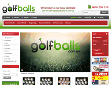 Tablet Screenshot of golfballs.com.au