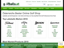 Tablet Screenshot of golfballs.at