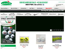 Tablet Screenshot of golfballs.net